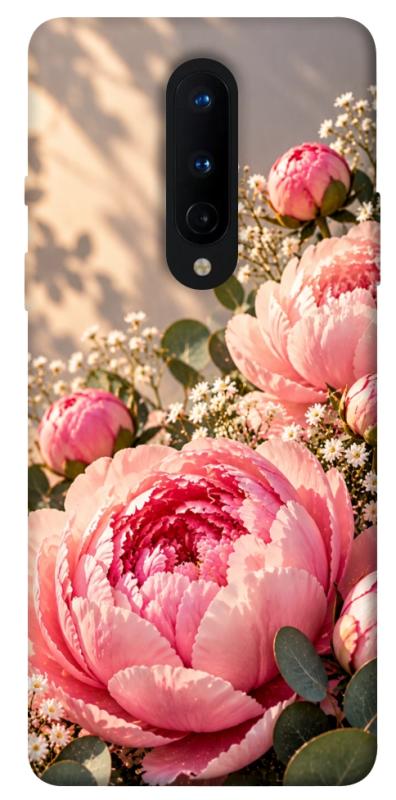 Чохол itsPrint Рожеві півонії для OnePlus 8, armored, купити оптом з доставкою