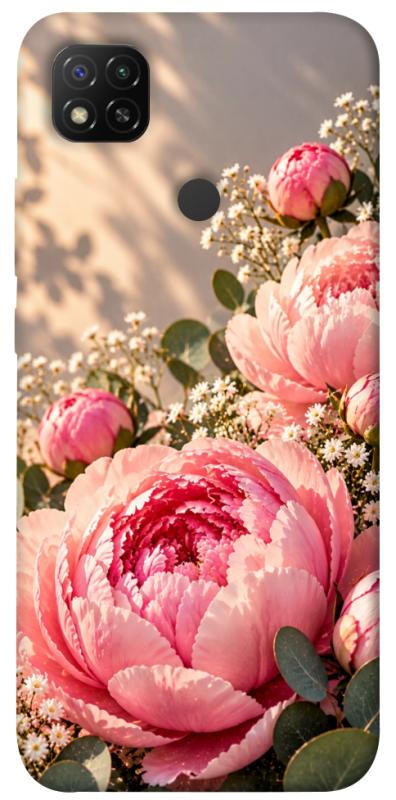 Чохол itsPrint Рожеві півонії для Xiaomi Redmi 9C, armored, купити оптом з доставкою