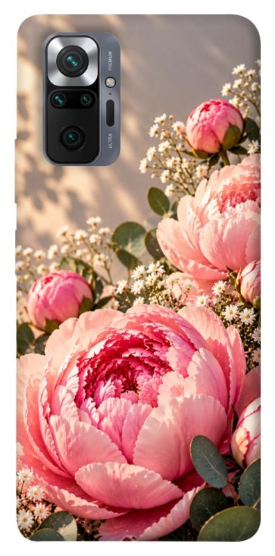 Чохол itsPrint Рожеві півонії для Xiaomi Redmi Note 10 Pro, armored, купити оптом з доставкою