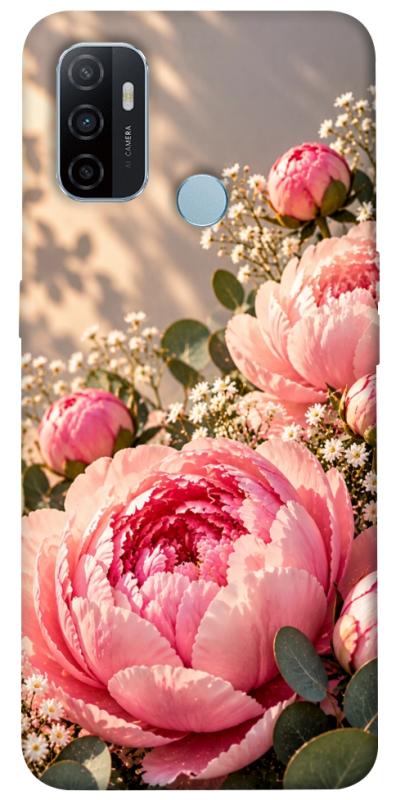 Чохол itsPrint Рожеві півонії для Oppo A53 / A32 / A33, armored, купити оптом з доставкою
