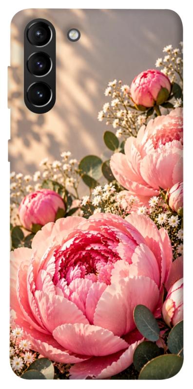 Чохол itsPrint Рожеві півонії для Samsung Galaxy S21+, armored, купити оптом з доставкою