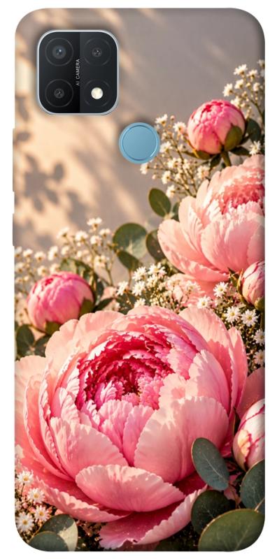 Чохол itsPrint Рожеві півонії для Oppo A15s / A15, armored, купити оптом з доставкою