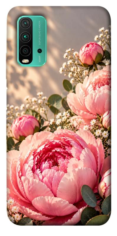 Чохол itsPrint Рожеві півонії для Xiaomi Redmi Note 9 4G / Redmi 9 Power / Redmi 9T, armored, купити оптом з доставкою