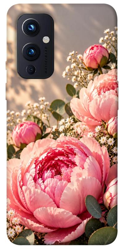 Чохол itsPrint Рожеві півонії для OnePlus 9, armored, купити оптом з доставкою