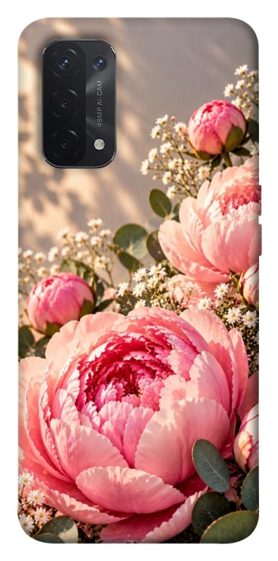 Чохол itsPrint Рожеві півонії для Oppo A54 4G, armored, купити оптом з доставкою