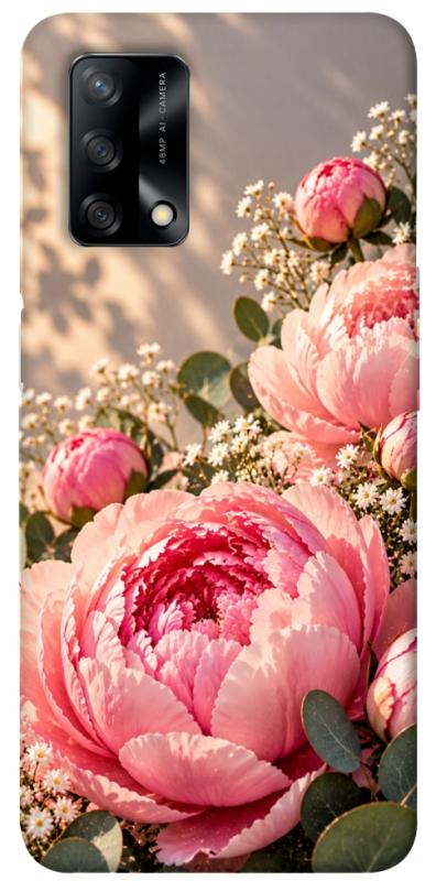 Чехол itsPrint Рожеві півонії для Oppo A74 4G, armored, купить оптом с доставкой