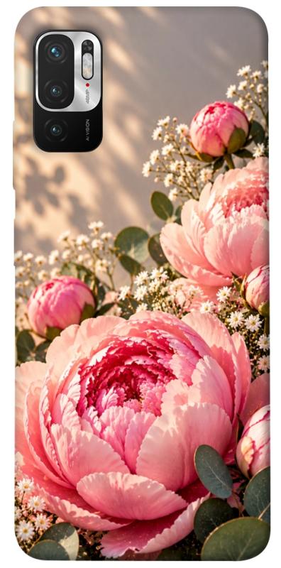 Чохол itsPrint Рожеві півонії для Xiaomi Redmi Note 10 5G, armored, купити оптом з доставкою