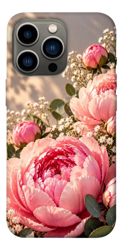 Чохол itsPrint Рожеві півонії для Apple iPhone 13 Pro (6.1"), armored, купити оптом з доставкою