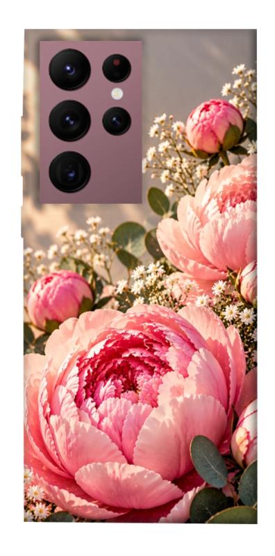 Чехол itsPrint Рожеві півонії для Samsung Galaxy S22 Ultra, armored, купить оптом с доставкой