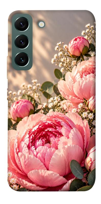 Чохол itsPrint Рожеві півонії для Samsung Galaxy S22, armored, купити оптом з доставкою