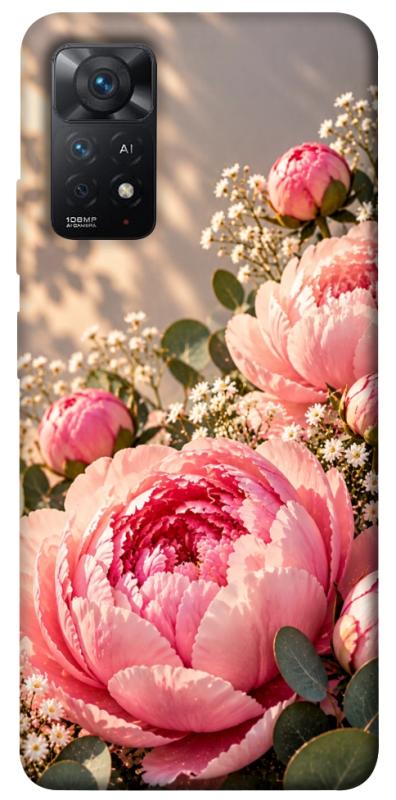 Чохол itsPrint Рожеві півонії для Xiaomi Redmi Note 11 Pro 4G/5G, armored, купити оптом з доставкою