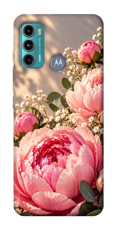 Чехол itsPrint Рожеві півонії для Motorola Moto G60, armored, купить оптом с доставкой