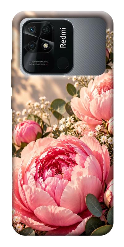 Чохол itsPrint Рожеві півонії для Xiaomi Redmi 10C, armored, купити оптом з доставкою