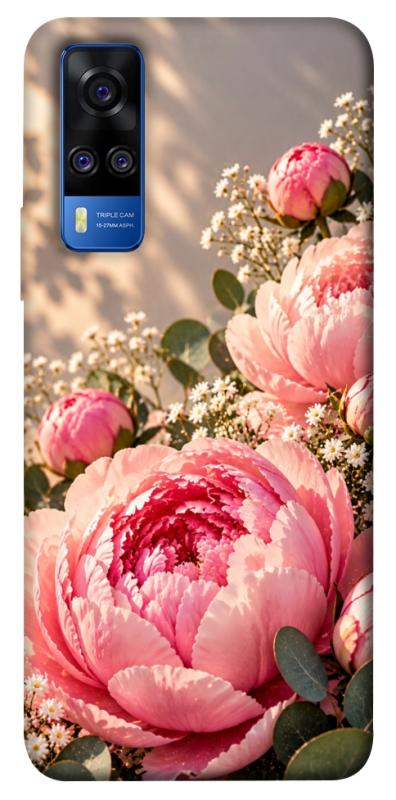 Чехол itsPrint Рожеві півонії для Vivo Y51a, armored, купить оптом с доставкой