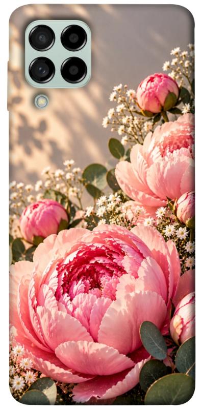 Чохол itsPrint Рожеві півонії для Samsung Galaxy M53 5G, armored, купити оптом з доставкою