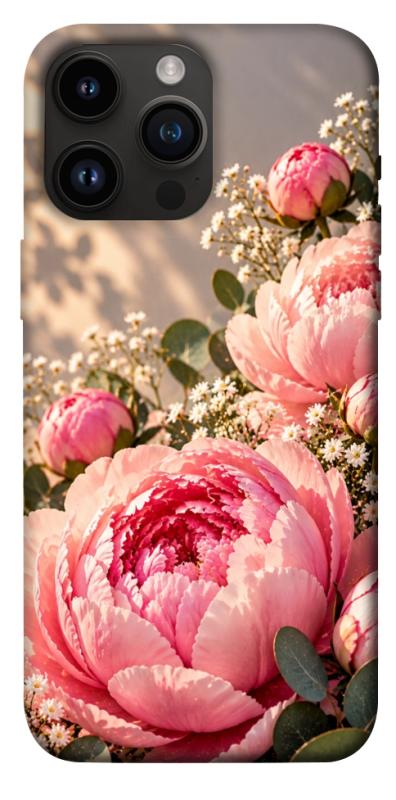 Чехол itsPrint Рожеві півонії для Apple iPhone 14 Pro Max (6.7"), armored, купить оптом с доставкой
