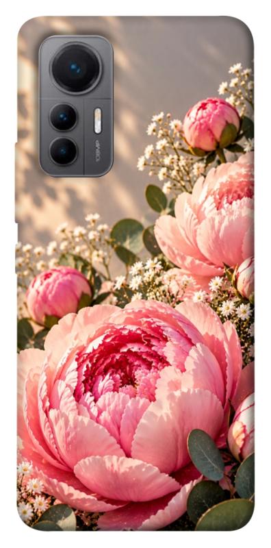 Чохол itsPrint Рожеві півонії для Xiaomi 12 Lite, armored, купити оптом з доставкою