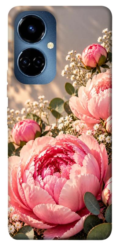 Чохол itsPrint Рожеві півонії для TECNO Camon 19 (CI6n) / 19 Pro (CI8n), armored, купити оптом з доставкою