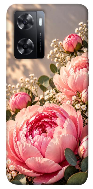 Чохол itsPrint Рожеві півонії для Oppo A57s, armored, купити оптом з доставкою