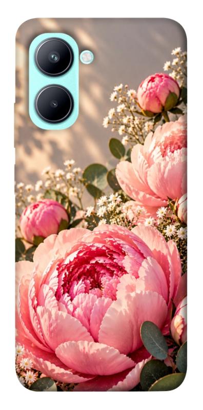 Чохол itsPrint Рожеві півонії для Realme C33, armored, купити оптом з доставкою