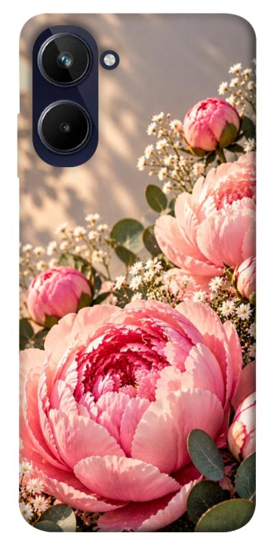 Чохол itsPrint Рожеві півонії для Realme 10 4G, armored, купити оптом з доставкою