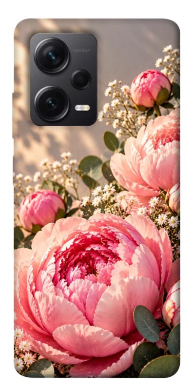 Чохол itsPrint Рожеві півонії для Xiaomi Redmi Note 12 Pro+ 5G, armored, купити оптом з доставкою