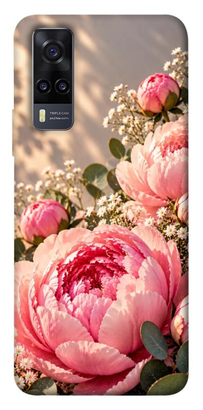 Чохол itsPrint Рожеві півонії для Vivo Y31, armored, купити оптом з доставкою