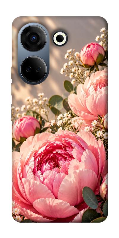 Чехол itsPrint Рожеві півонії для TECNO Camon 20 Pro (CK7n), armored, купить оптом с доставкой