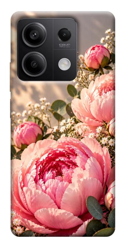 Чохол itsPrint Рожеві півонії для Xiaomi Redmi Note 13 5G, armored, купити оптом з доставкою
