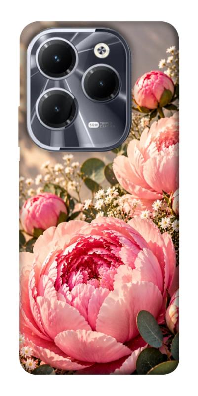 Чехол itsPrint Рожеві півонії для Infinix Hot 40, armored, купить оптом с доставкой
