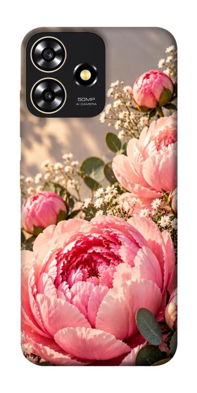 Чохол itsPrint Рожеві півонії для ZTE Blade A73 4G, armored, купити оптом з доставкою