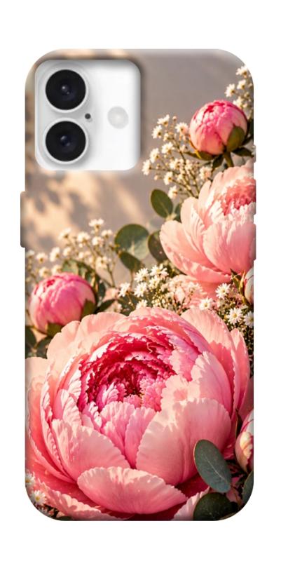 Чехол itsPrint Рожеві півонії для Apple iPhone 16 Plus (6.7"), armored, купить оптом с доставкой