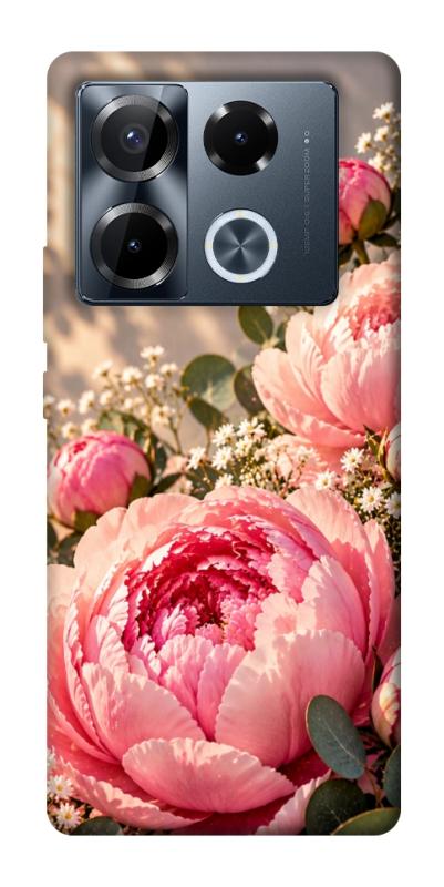Чехол itsPrint Рожеві півонії для Infinix Note 40 Pro 4G, armored, купить оптом с доставкой