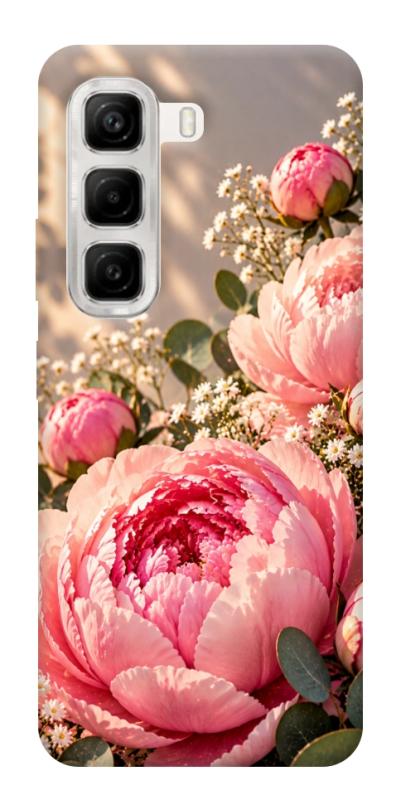 Чехол itsPrint Рожеві півонії для Infinix Hot 50 4G, armored, купить оптом с доставкой