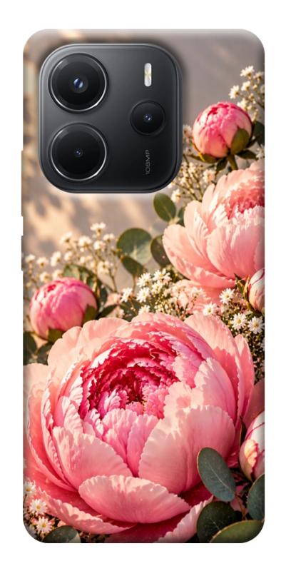 Чехол itsPrint Рожеві півонії для Xiaomi Redmi Note 14 4G (Int. version), armored, купить оптом с доставкой
