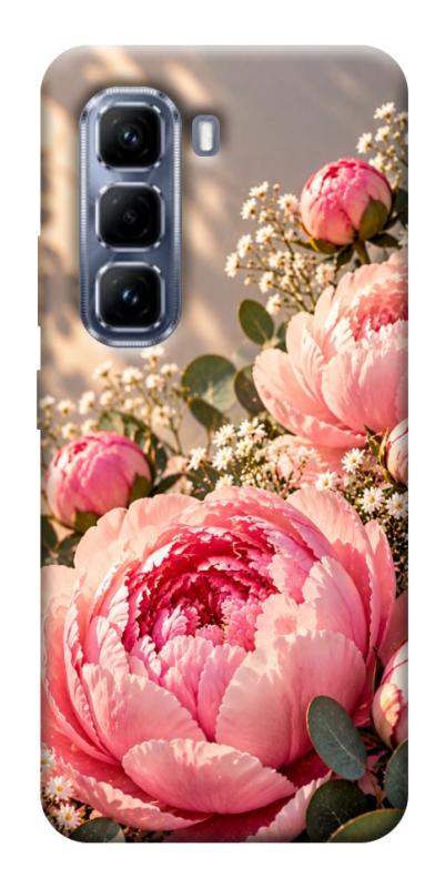 Чехол itsPrint Рожеві півонії для Infinix Hot 50 Pro, armored, купить оптом с доставкой