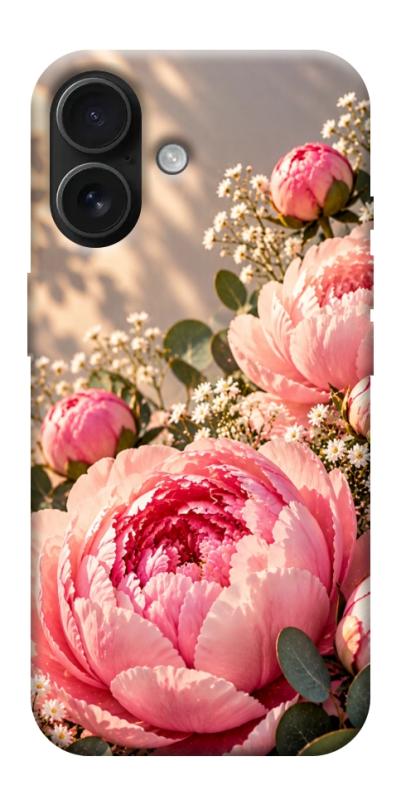 Чехол itsPrint Рожеві півонії для Apple iPhone 17 (6.3"), armored, купить оптом с доставкой