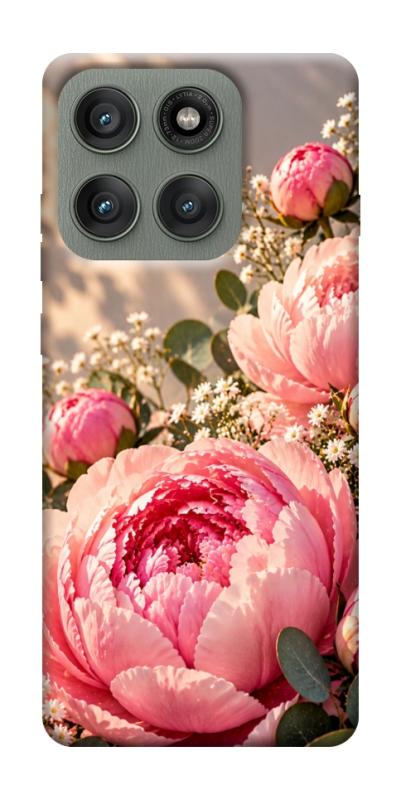 Чехол itsPrint Рожеві півонії для Motorola Edge 60 Pro, armored, купить оптом с доставкой