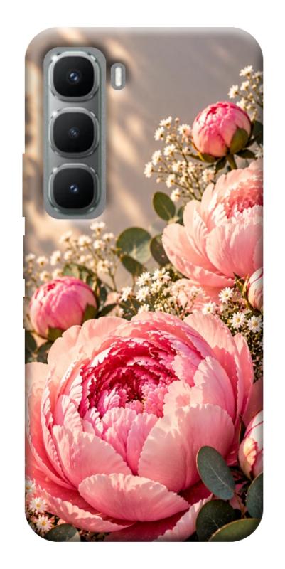 Чехол itsPrint Рожеві півонії для Infinix Hot 60i, armored, купить оптом с доставкой