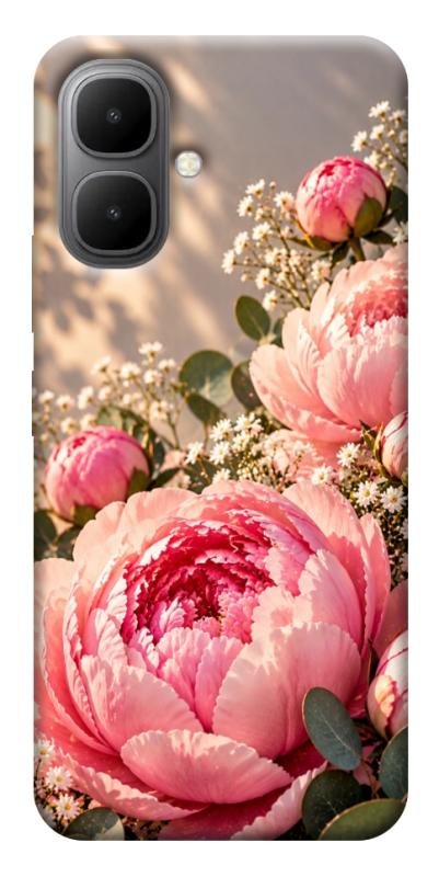Чехол itsPrint Рожеві півонії для Infinix Smart 10, armored, купить оптом с доставкой
