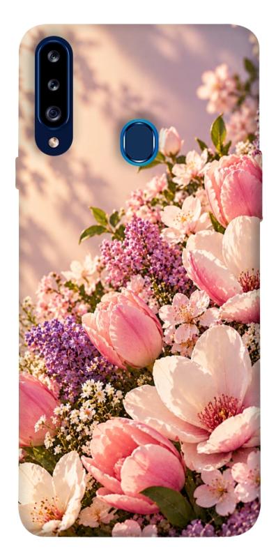 Чохол itsPrint Сад у ніжних барвах для Samsung Galaxy A20s, armored, купити оптом з доставкою