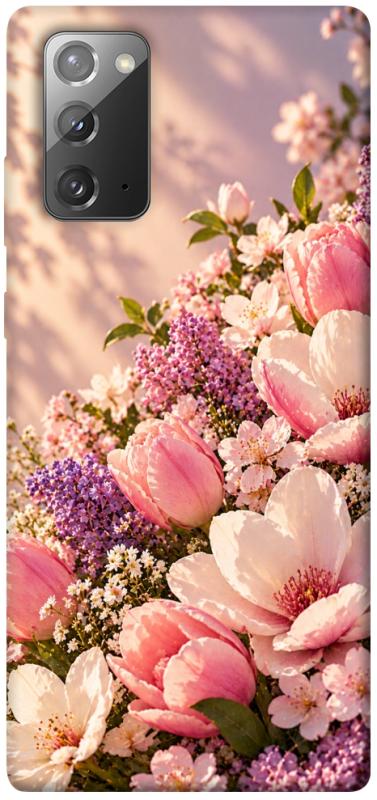 Чохол itsPrint Сад у ніжних барвах для Samsung Galaxy Note 20, armored, купити оптом з доставкою