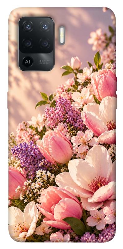 Чехол itsPrint Сад у ніжних барвах для Oppo Reno 5 Lite, armored, купить оптом с доставкой