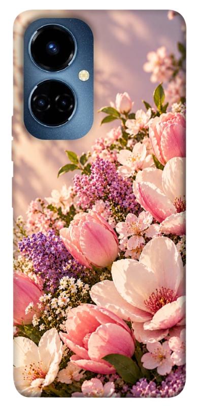 Чохол itsPrint Сад у ніжних барвах для TECNO Camon 19 (CI6n) / 19 Pro (CI8n), armored, купити оптом з доставкою