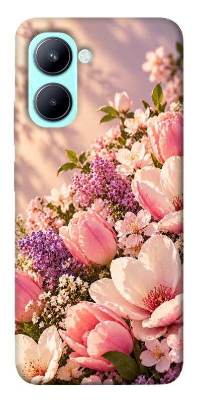 Чохол itsPrint Сад у ніжних барвах для Realme C33, armored, купити оптом з доставкою