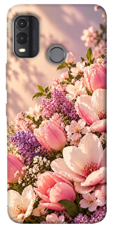 Чохол itsPrint Сад у ніжних барвах для Nokia G11 Plus, armored, купити оптом з доставкою