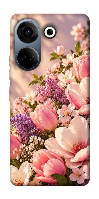 Чехол itsPrint Сад у ніжних барвах для TECNO Camon 20 Pro (CK7n), armored, купить оптом с доставкой