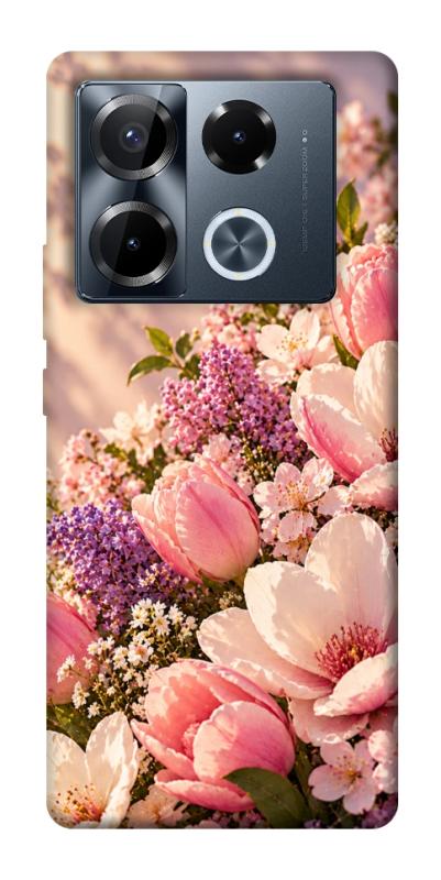 Чехол itsPrint Сад у ніжних барвах для Infinix Note 40 Pro 4G, armored, купить оптом с доставкой