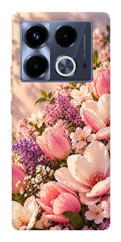 Чехол itsPrint Сад у ніжних барвах для Infinix Note 40 4G, armored, купить оптом с доставкой