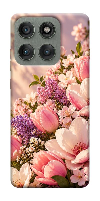Чехол itsPrint Сад у ніжних барвах для Motorola Edge 60 Pro, armored, купить оптом с доставкой